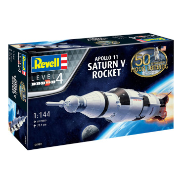 KIT PARA MONTAR REVELL FOGUETE APOLLO 11 SATURN V 1/144 82 PEÇAS REV 04909